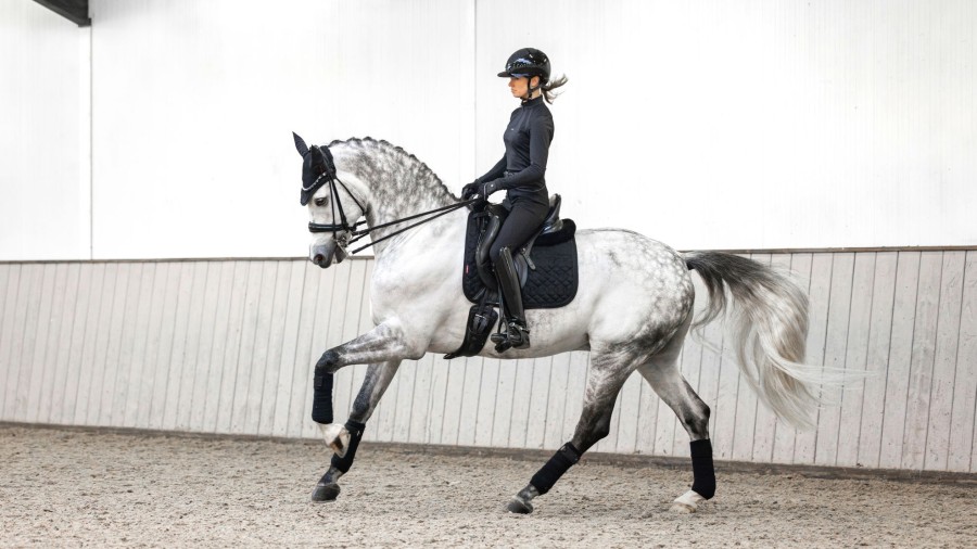 Saddle Pads LeMieux | Crystal Suede Dressage Square Black