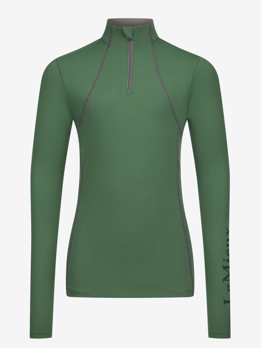 Clothing LeMieux Base Layers | Young Rider Base Layer Hunter Green