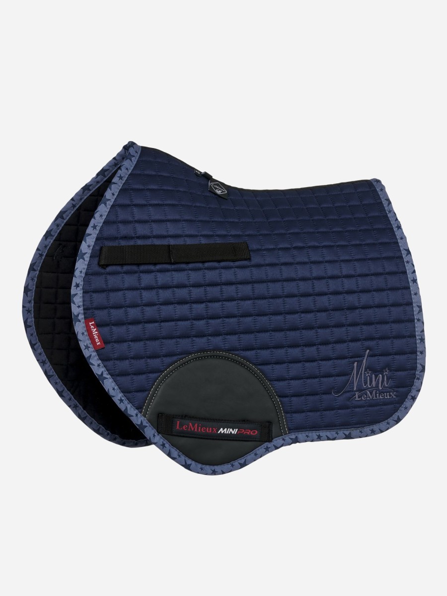 Saddle Pads LeMieux | Mini Suede Jump Square Indigo Mini