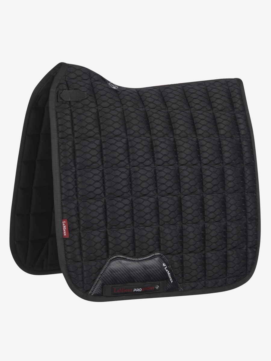 Saddle Pads LeMieux | Carbon Mesh Dressage Square Black Large