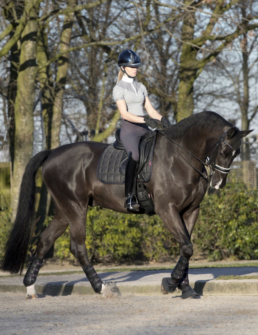 Saddle Pads LeMieux | Carbon Mesh Dressage Square Black Large