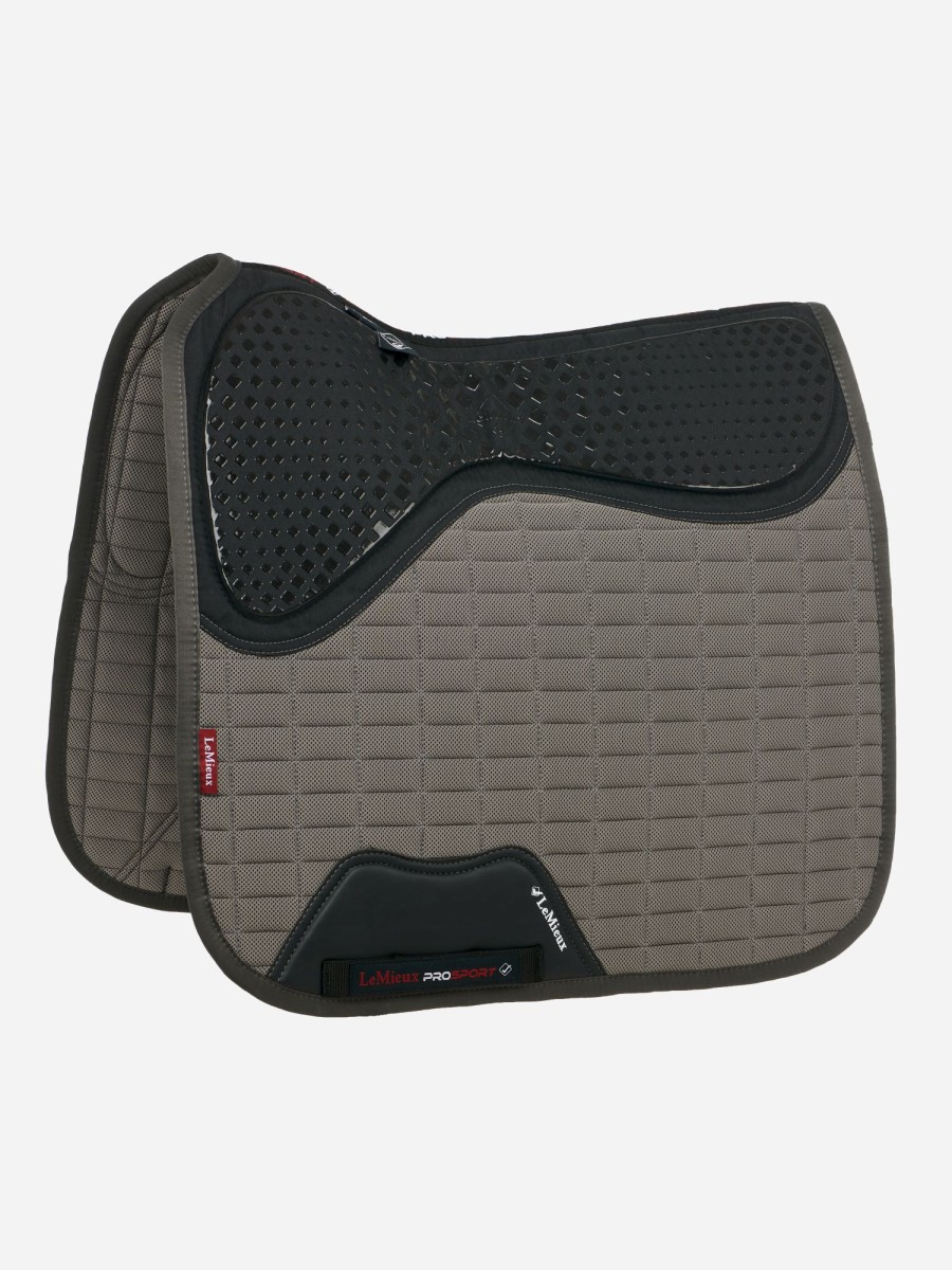 Saddle Pads LeMieux | Le Cool Grip Dressage Pad Grey One Size