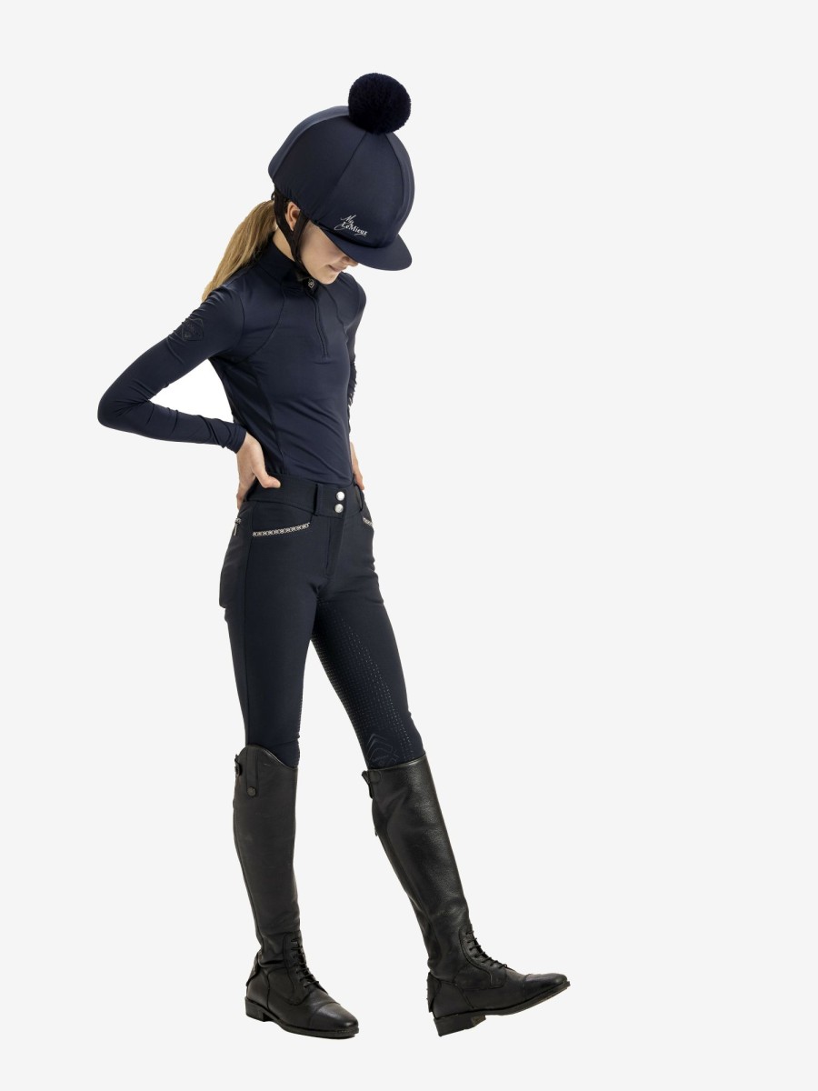 Clothing LeMieux Leggings & Breeches | Young Rider St Tropez Breech Indigo