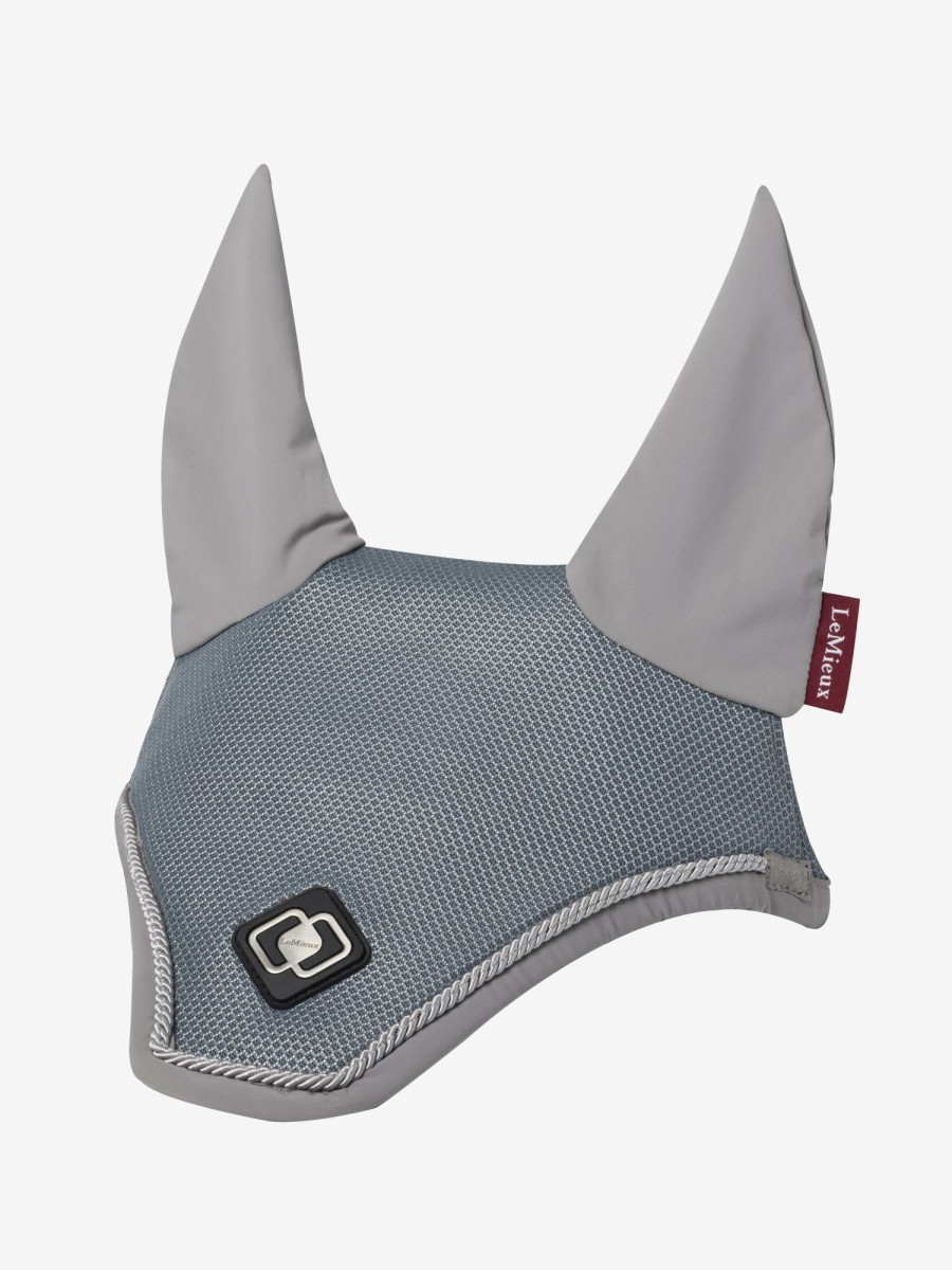 Horse LeMieux Ultra Mesh Fly Hoods | Ultra Mesh Fly Hood Grey