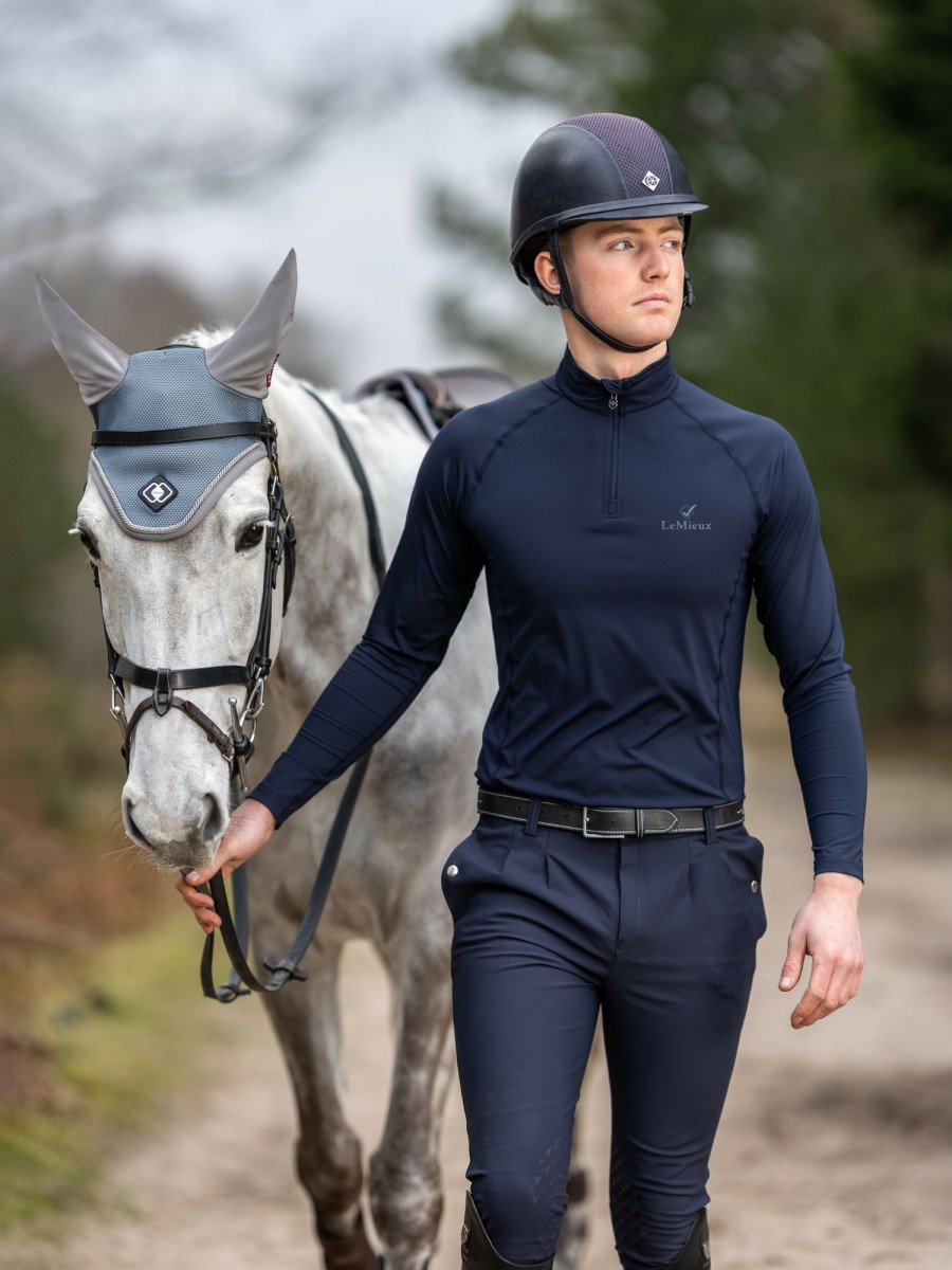 Horse LeMieux Ultra Mesh Fly Hoods | Ultra Mesh Fly Hood Grey