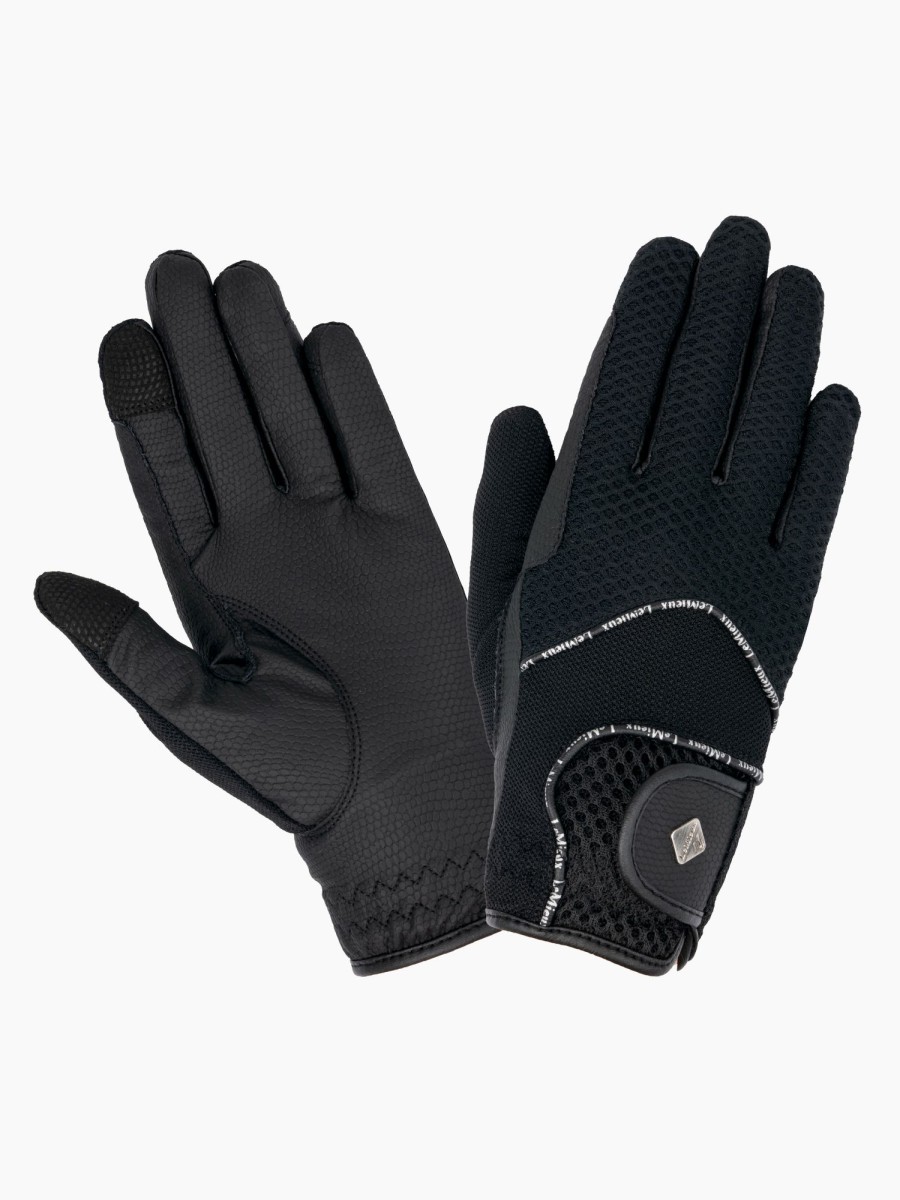 Clothing LeMieux Competition Wear | 3D Mesh Riding Gloves Black