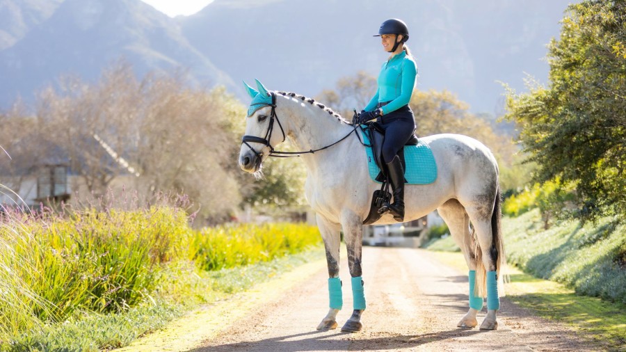 Saddle Pads LeMieux | Suede Dressage Square Azure