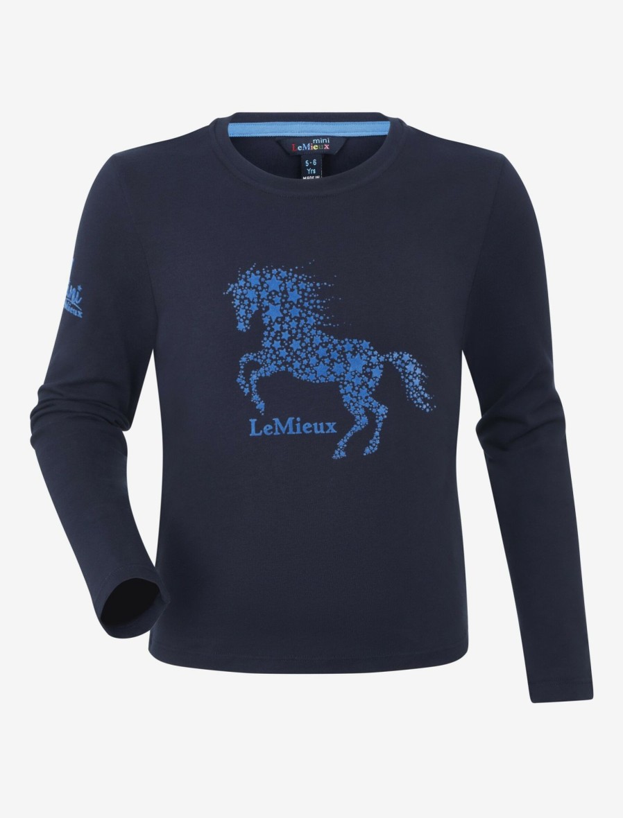 Clothing LeMieux Shirts & Tops | Mini Jamie Long Sleeve Top Navy