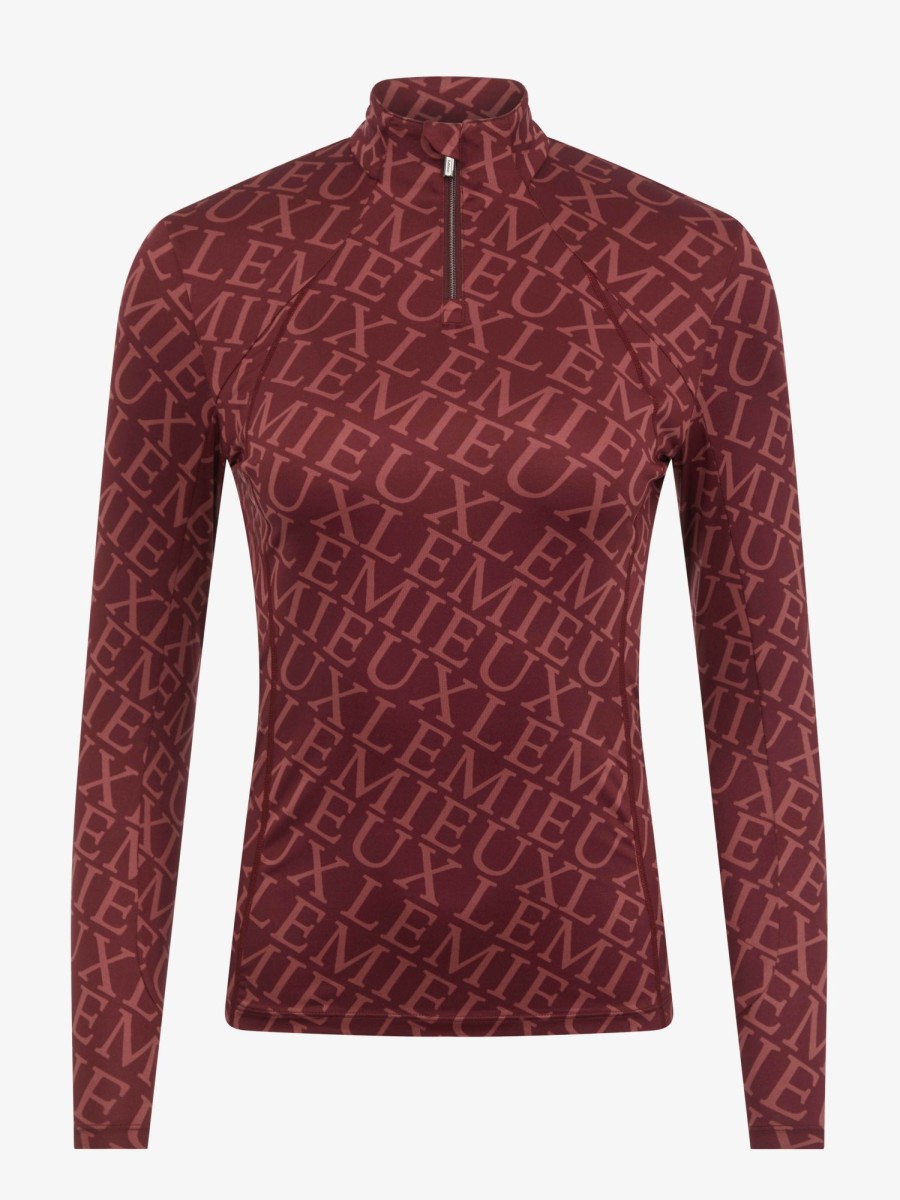 Clothing LeMieux Base Layers | Fleur Base Layer Merlot