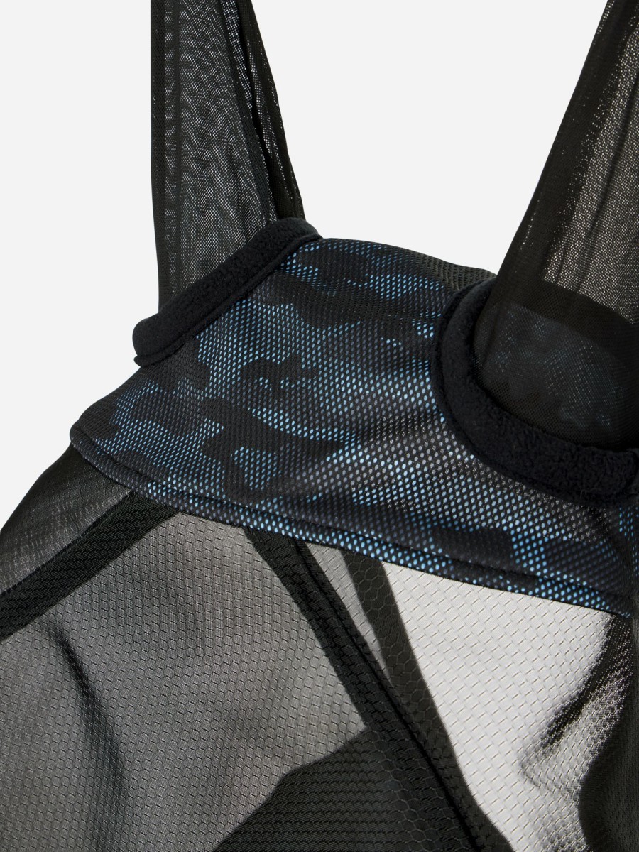 Horse LeMieux Fly Rugs & Masks | Visor-Tek Full Fly Mask Camo Blue