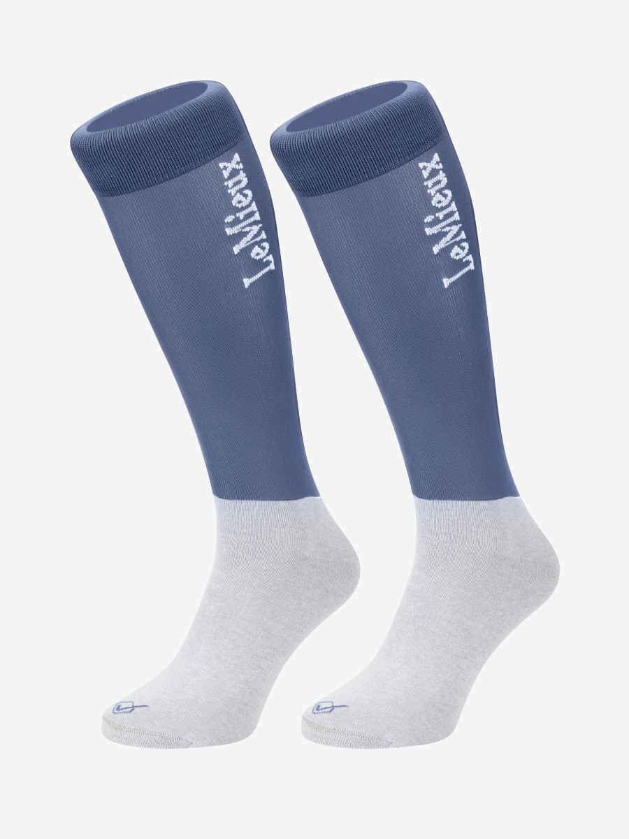 Clothing LeMieux Competition Wear | Competition Socks Ice Blue (Twin Pack)