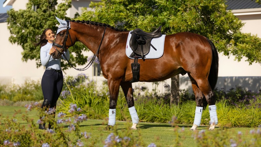 Saddle Pads LeMieux | Suede Dressage Square Mist