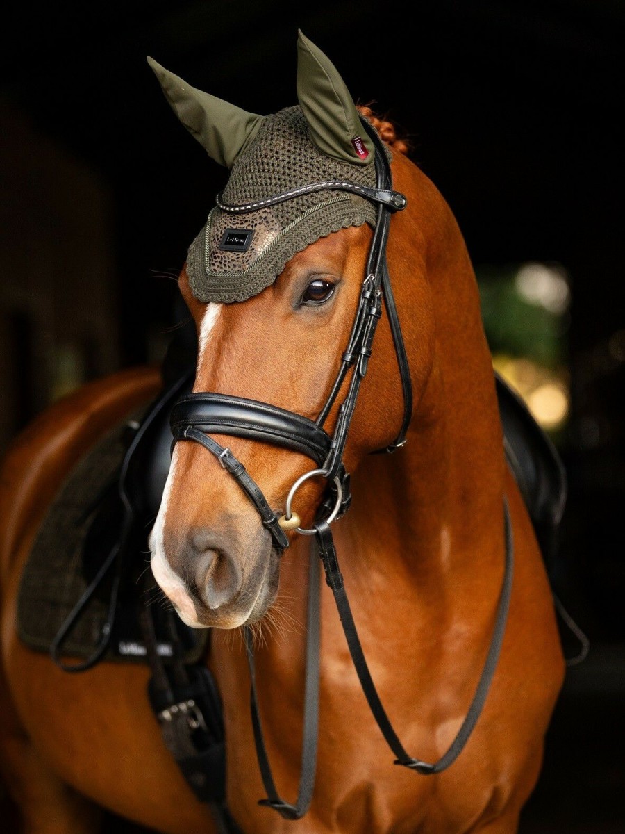 Horse LeMieux Patterned Fly Hoods | Adour Fly Hood Oak