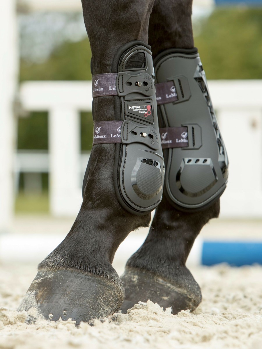 Horse LeMieux Tendon & Fetlock Boots | Impact Responsive Tendon Boots Black