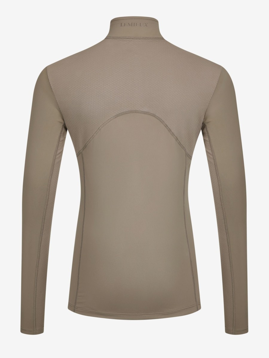 Clothing LeMieux Base Layers | Young Rider Mia Mesh Base Layer Walnut