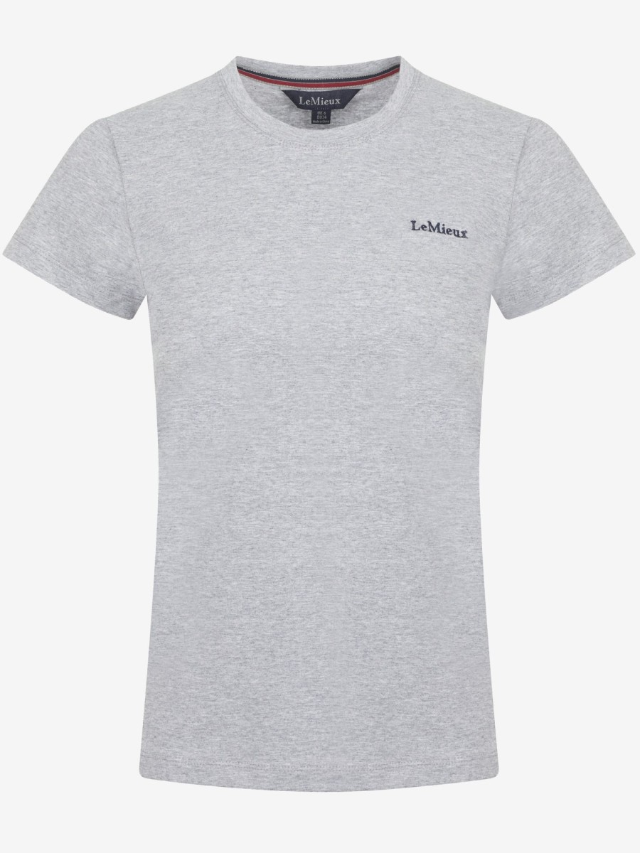 Clothing LeMieux Tops | Ladies Elite T-Shirt Grey