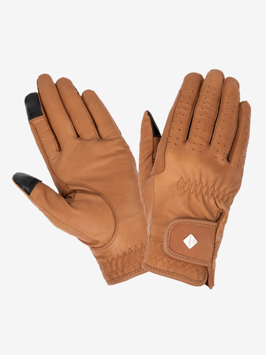 Discipline LeMieux Gloves | Classic Leather Riding Gloves Tan