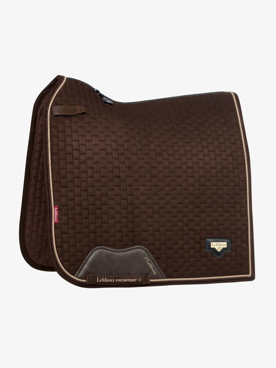 Saddle Pads LeMieux | Puissance Suede Dressage Square Brown