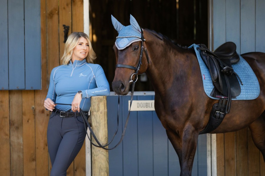 Saddle Pads LeMieux | Suede Dressage Square Ice Blue