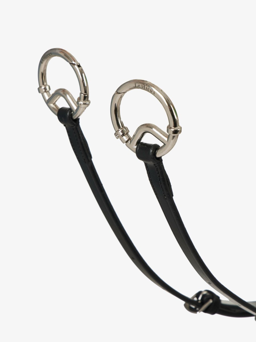 Horse LeMieux Martingales & Breastplates | Breastplate (D-Ring Attachment) Black/Silver