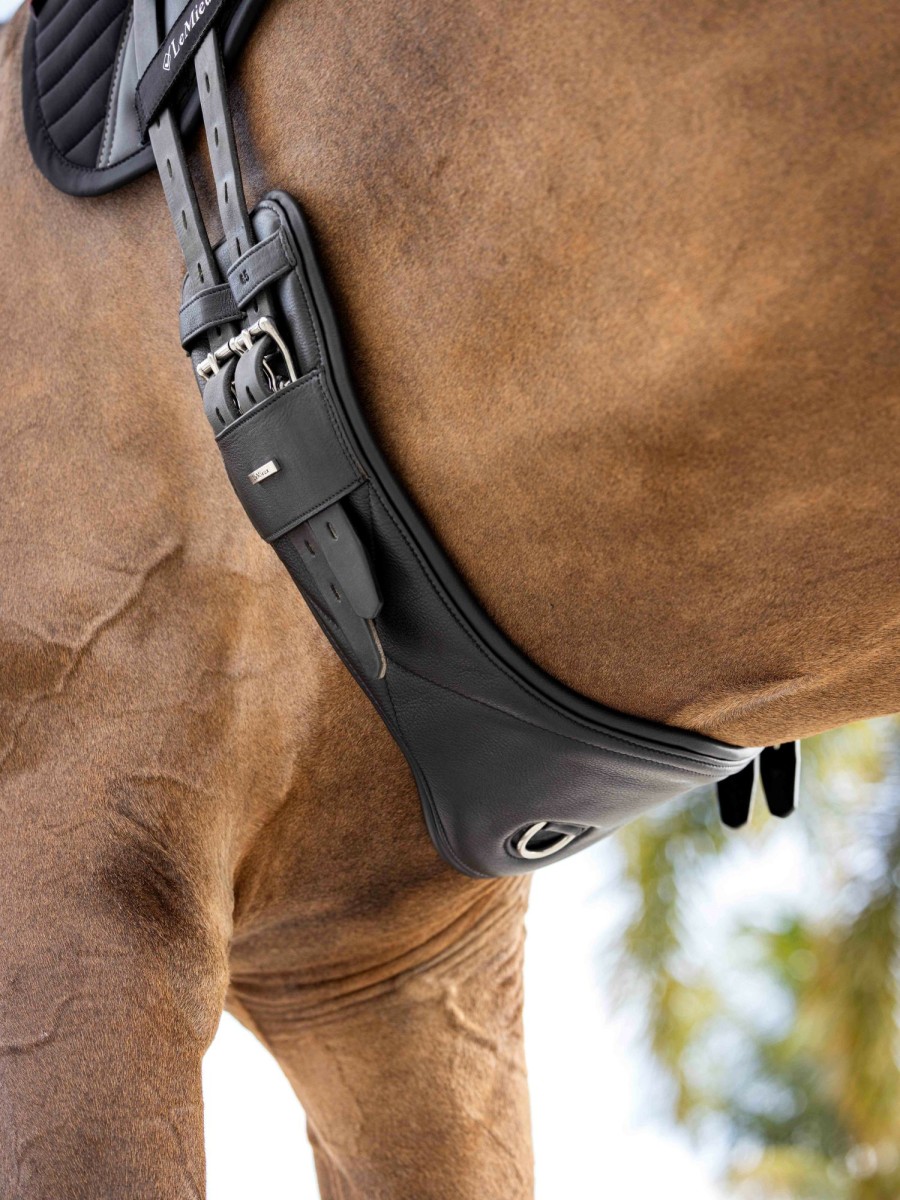 Horse LeMieux Girths | Arika Contoured Dressage Girth Black