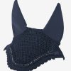 Horse LeMieux Acoustic Fly Hoods | Diamante Acoustic Fly Hood Navy