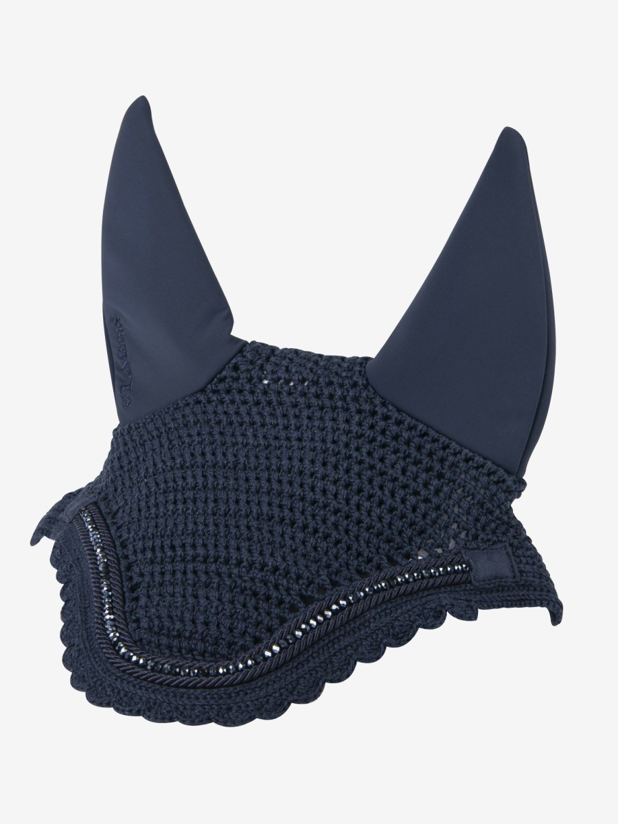 Horse LeMieux Acoustic Fly Hoods | Diamante Acoustic Fly Hood Navy