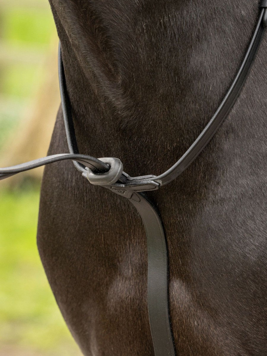 Horse LeMieux Martingales & Breastplates | Rubber Martingale Stoppers Black One Size