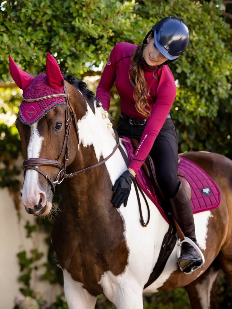 Horse LeMieux Classic Fly Hoods | Classic Fly Hood Mulberry