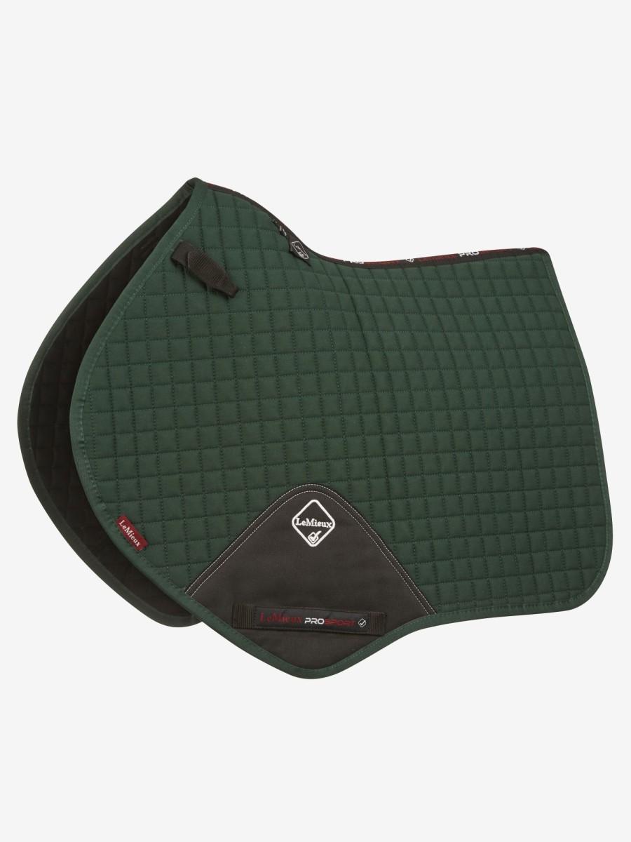 Saddle Pads LeMieux | Cotton Close Contact Square Green