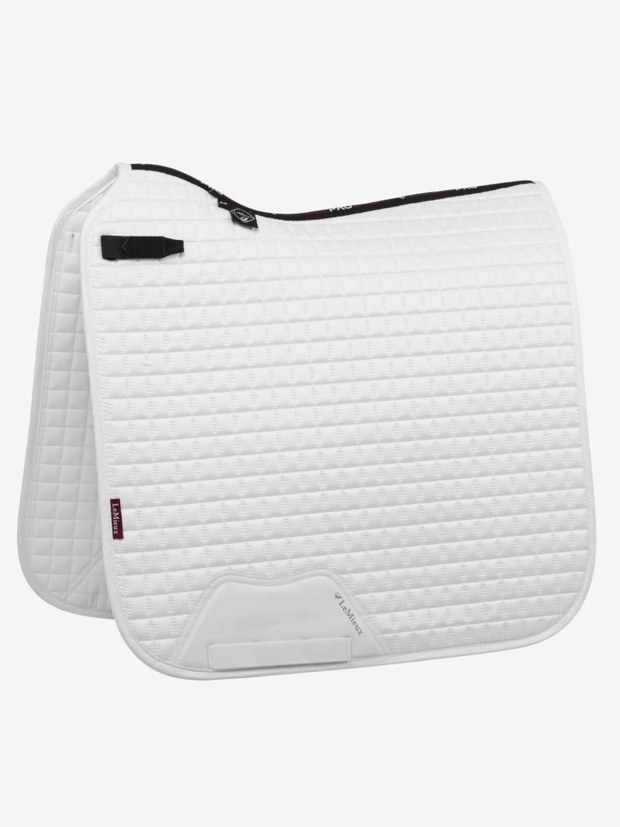 Saddle Pads LeMieux | Suede Dressage Square White