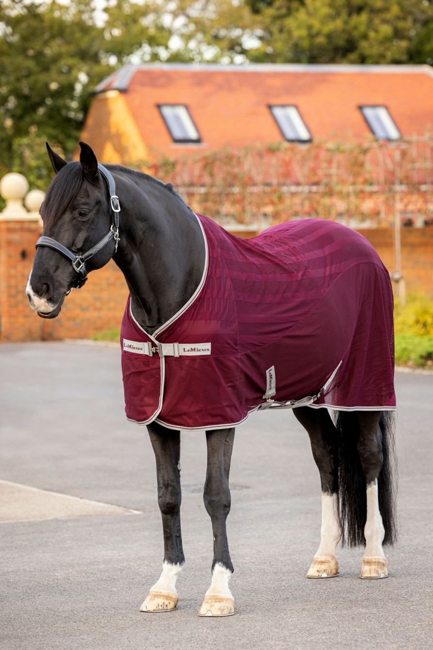 Horse LeMieux Cooler Rugs | Arika Air-Tek Sheet Burgundy