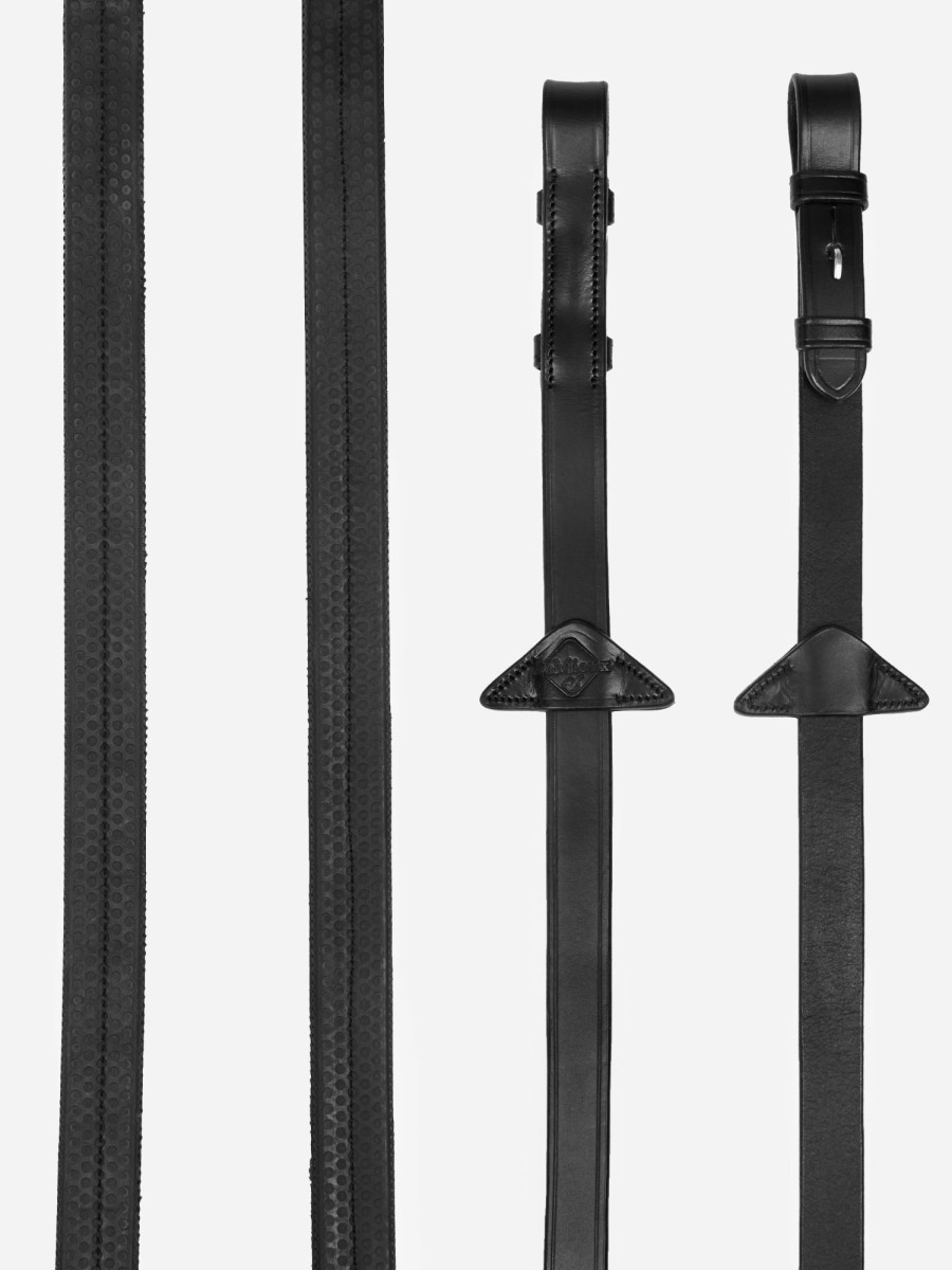 Horse LeMieux Reins | Rubber Reins Black