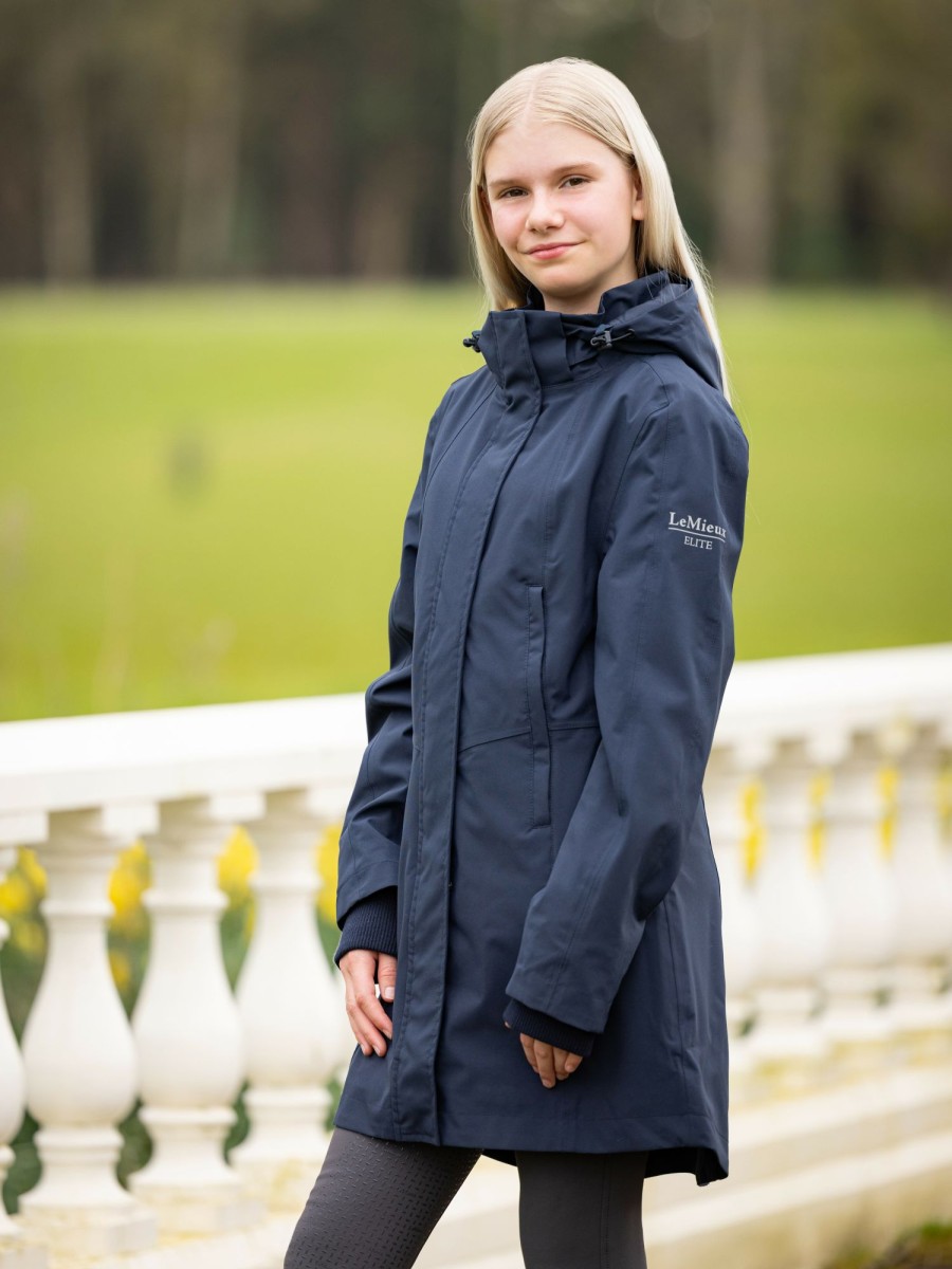 Clothing LeMieux Coats & Jackets | Junior Pro Waterproof Coat Navy