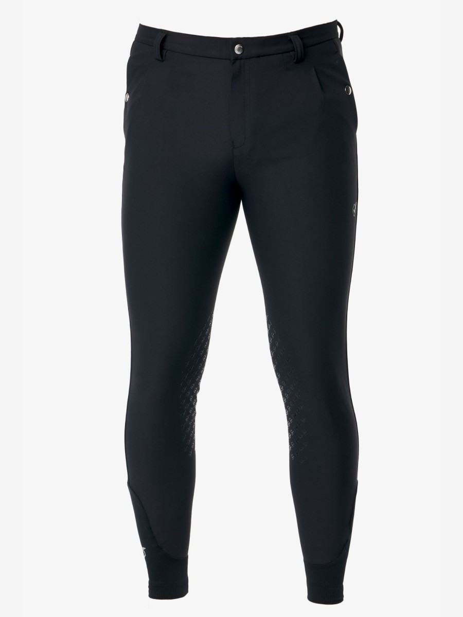 Clothing LeMieux Breeches | Mens Elite Classic Pleated Breech Black