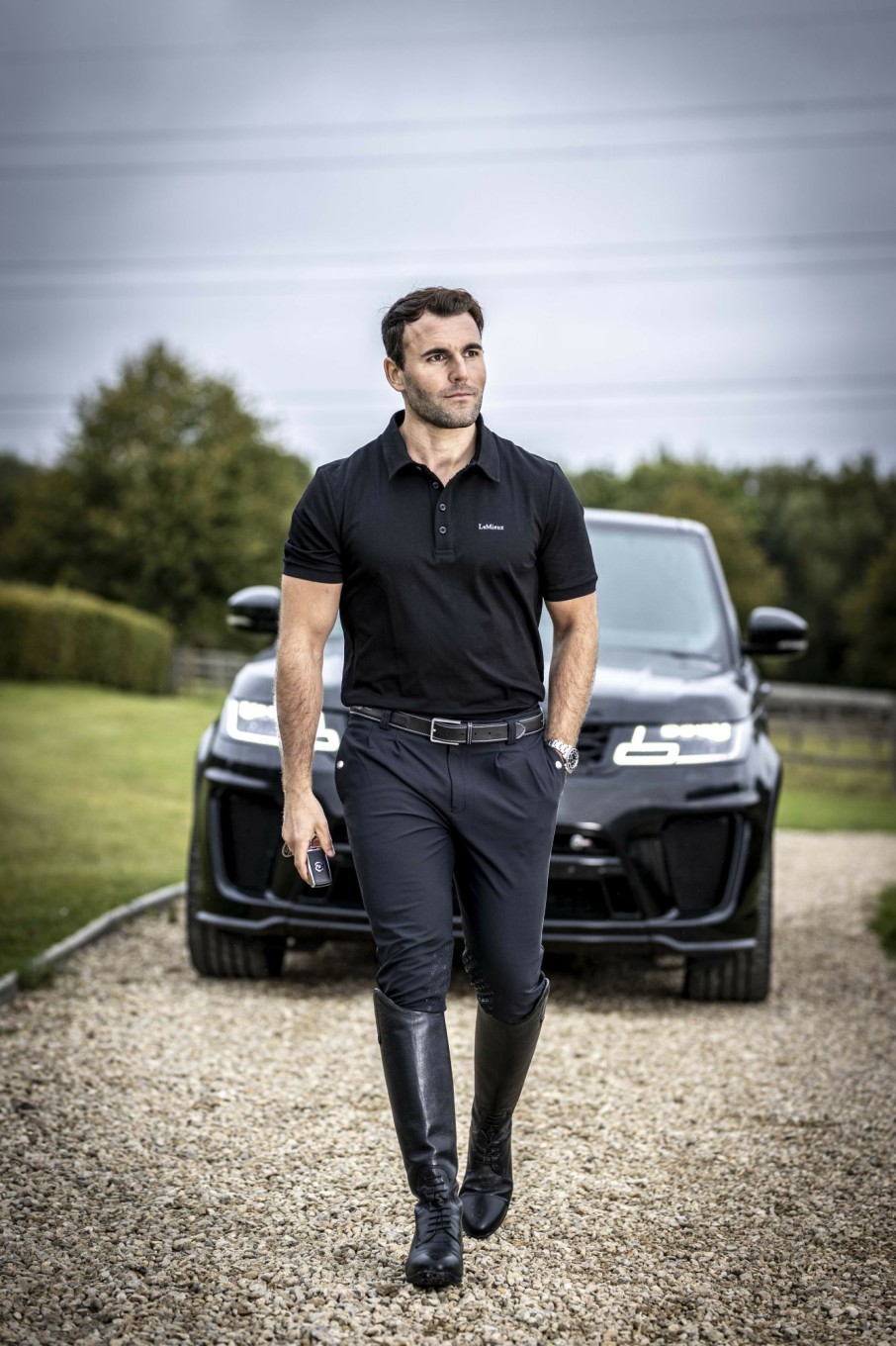 Clothing LeMieux Breeches | Mens Elite Classic Pleated Breech Black