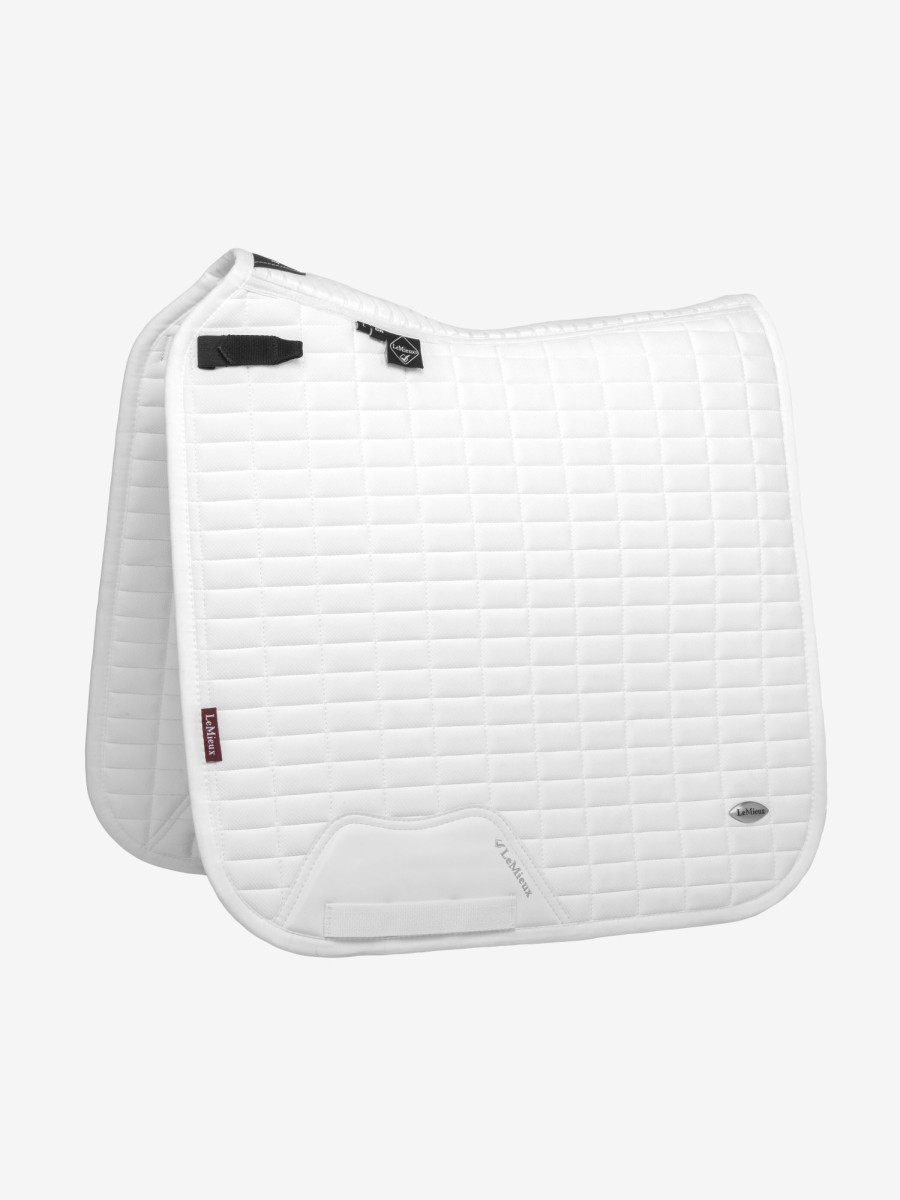 Saddle Pads LeMieux | Self-Cool Dressage Square Arctic White Large