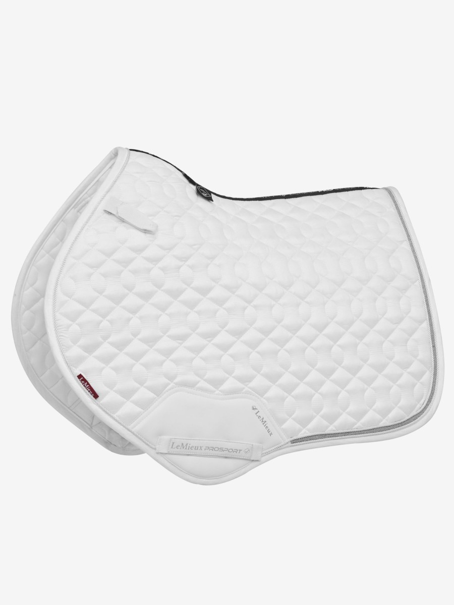 Saddle Pads LeMieux | Crystal Suede Close Contact Square White