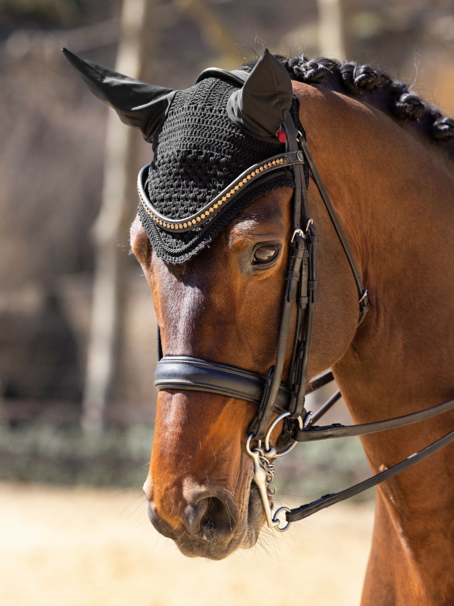 Horse LeMieux Vogue Fly Hoods | Vogue Fly Hood Black