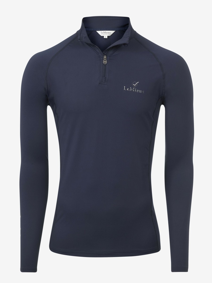 Clothing LeMieux Shirts & Tops | Mens Base Layer Indigo