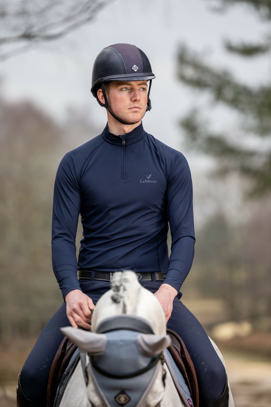 Clothing LeMieux Shirts & Tops | Mens Base Layer Indigo