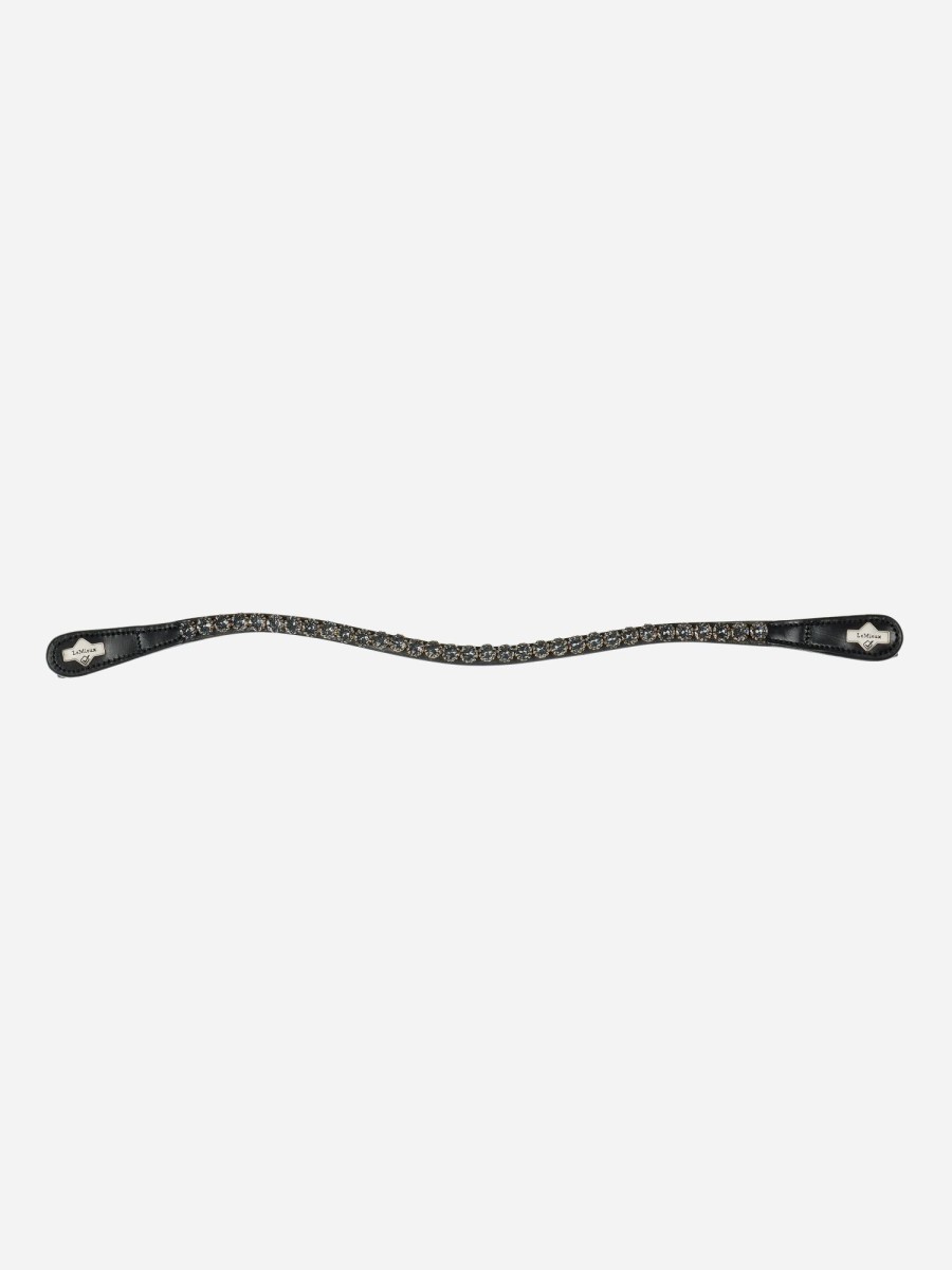 Horse LeMieux Browbands | Classic Browband Black Leather Twilight