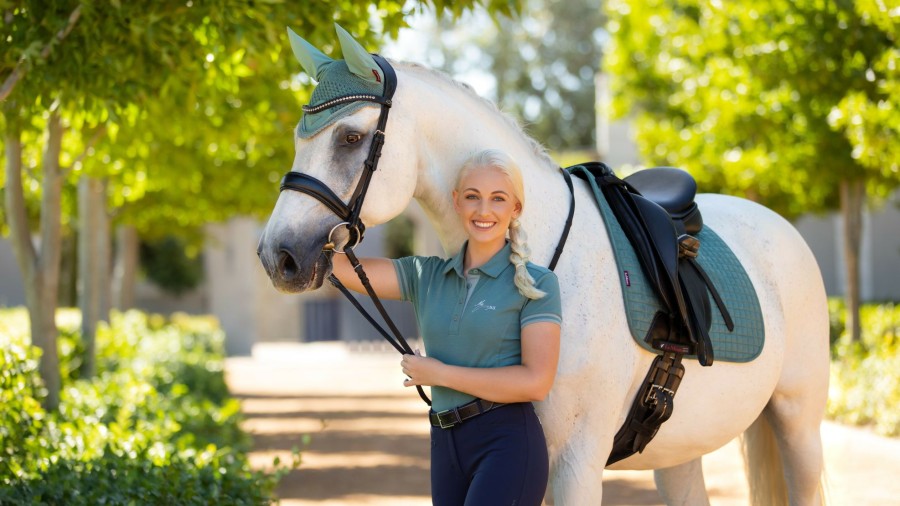 Saddle Pads LeMieux | Suede Dressage Square Sage