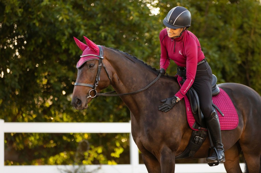 Saddle Pads LeMieux | Suede Dressage Square Mulberry