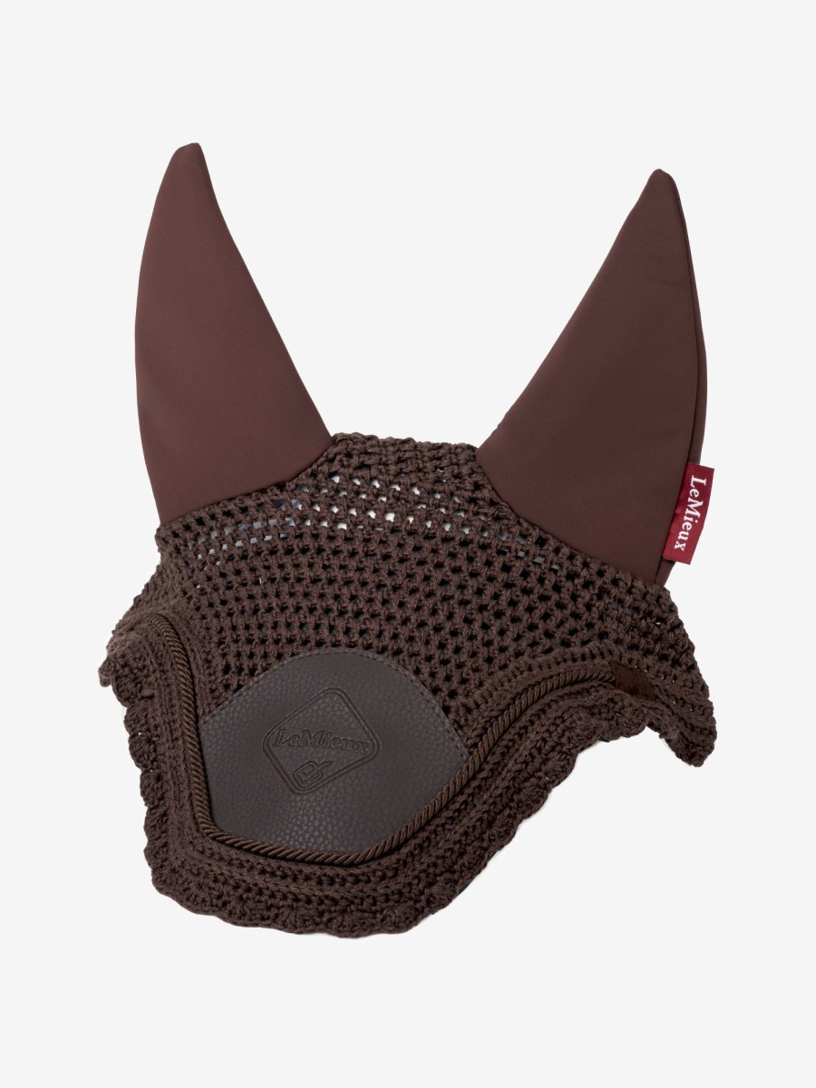 Horse LeMieux Acoustic Fly Hoods | Acoustic Pro Fly Hood Brown