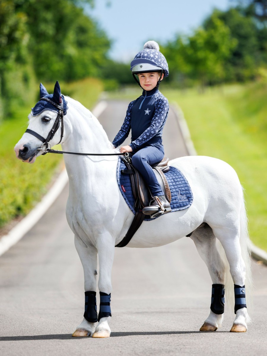 Clothing LeMieux Hat Silks | Mini Hat Silk Indigo One Size