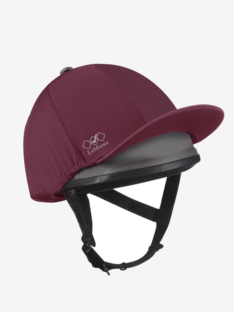 Clothing LeMieux Hat Silks | Pro Mesh Hat Silk Burgundy One Size