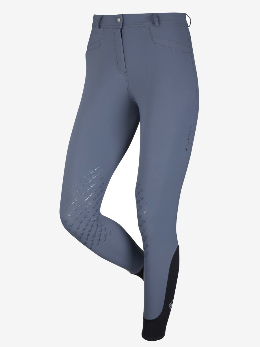 Clothing LeMieux Breeches & Jodhpurs | Dynamique Knee Grip Breeches Ice Grey