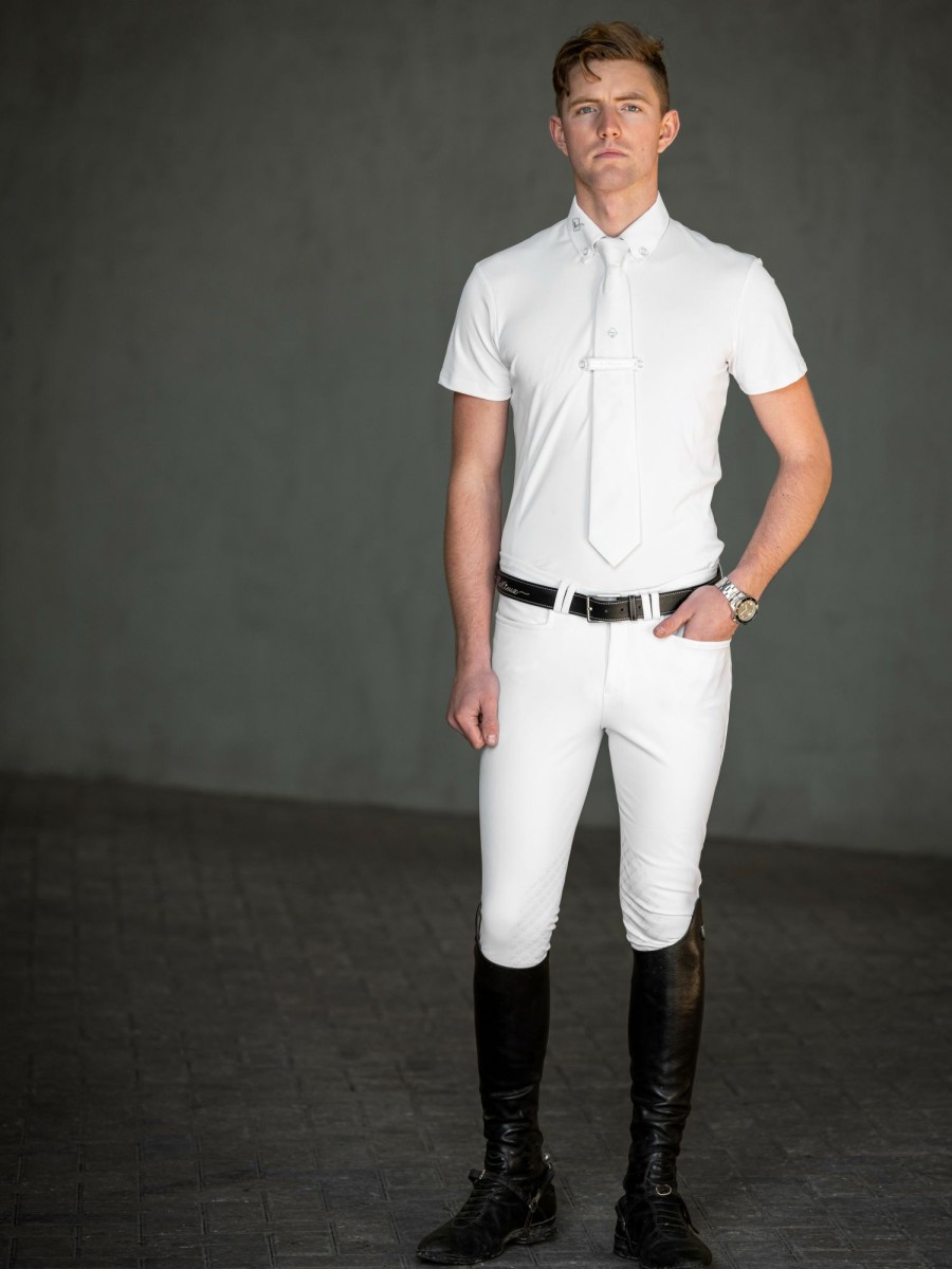 Clothing LeMieux Shirts & Tops | Mens Competition Shirt White