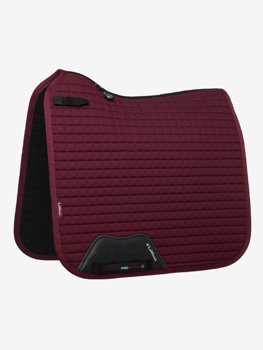 Saddle Pads LeMieux | Cotton Dressage Square Burgundy